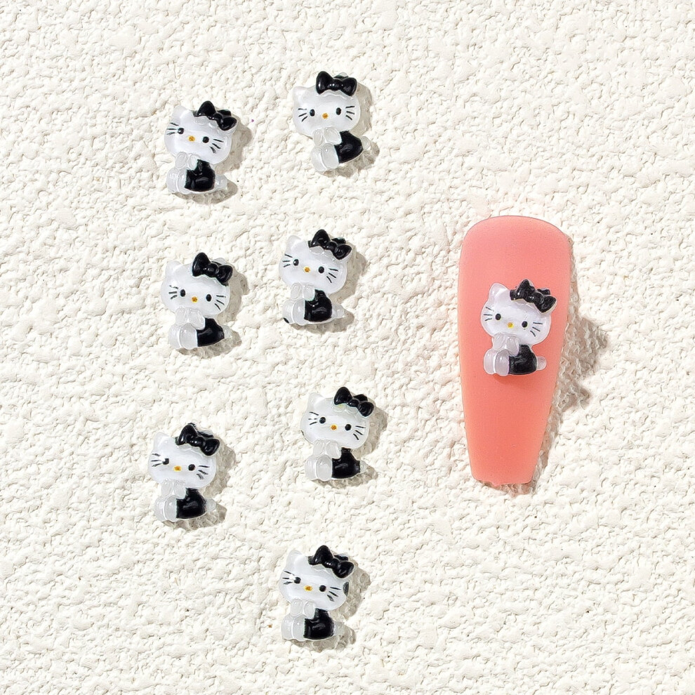 50PCS Cute Nail Charms Hello Kitty Kawaii Cartoon Anime Nail Accessories Acrylic Nail Supplies for DIY Nail Art Jewelry