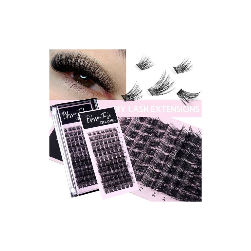 DIY Eyelash Extension Single Cluster False Lashes Grafting False
