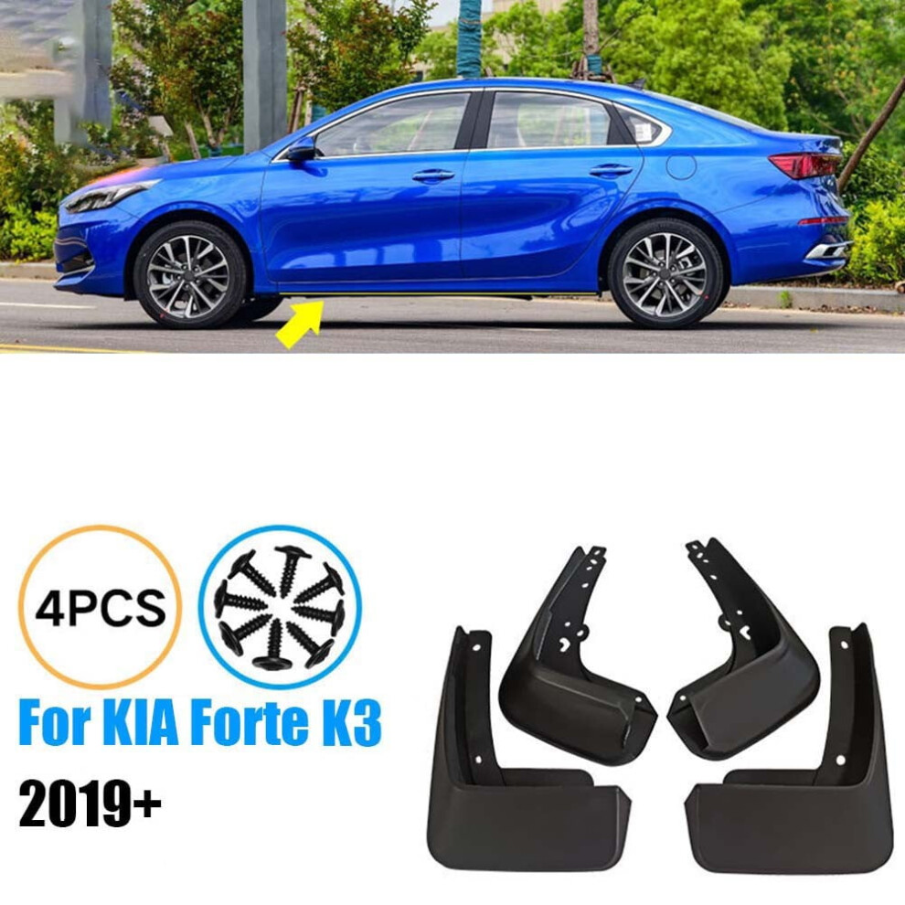 For Kia Forte K3 2019-2023 Matte Mud Flaps Splash Guards Fender Mudguards Black 9027700389946