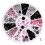 Rhinestone wheel MultiColor 10. Rhinestone White 4 sizes 8