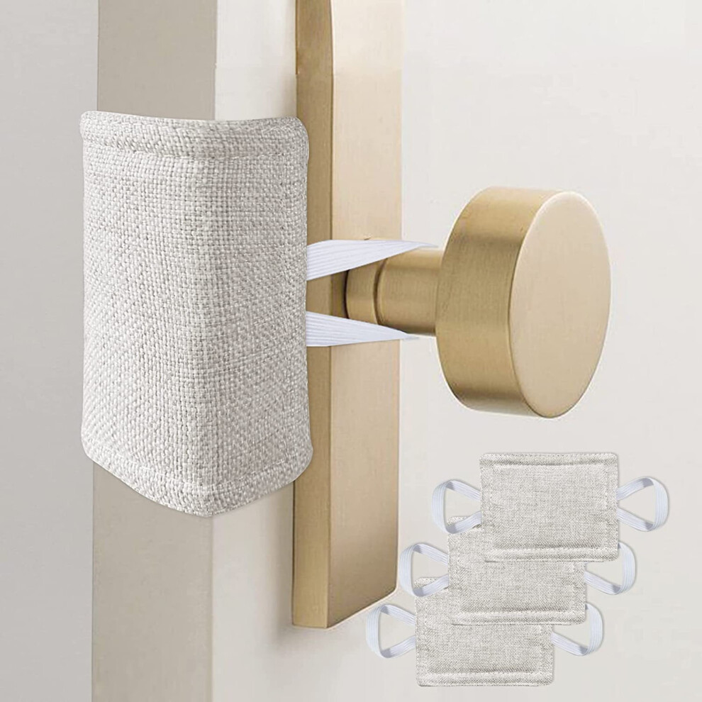 Bobasndm Door Silencer, Quiet Door Closer Cushion 4x3 inch (Pack of 3) - Compatible with nursery, baby doors, reduces noise, prevents locking