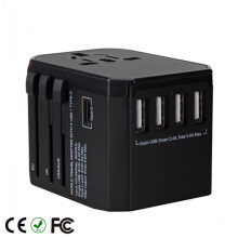 Universal Travel Adapter with 5.6A Smart Power & 3.0A USB-C, compatible with 200+ countries. Buy 1 Get 1 Free