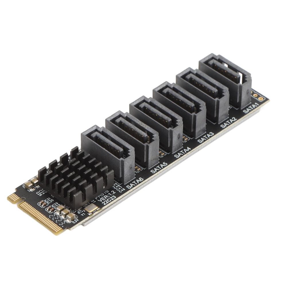 M.2 To Sata3.0 Adapter Card 6Gbps High Speed Asm1166 M.2 Pcie To Sata Expansion Card With Smart Indicator 9027700390591