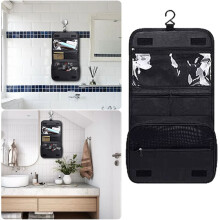 Hanging Toiletry Bag Large Kit Folding Makeup Organizer For Men & Women Travel Waterproof Durable Material Bag
