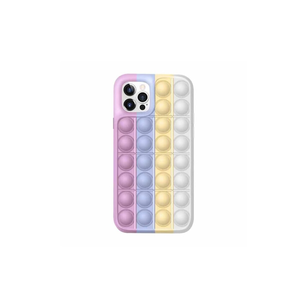 Compatible With Iphone 12 / Compatible With Iphone 12 Pro Cover - Pop It Fidget Multicolor Pink 9027700391956
