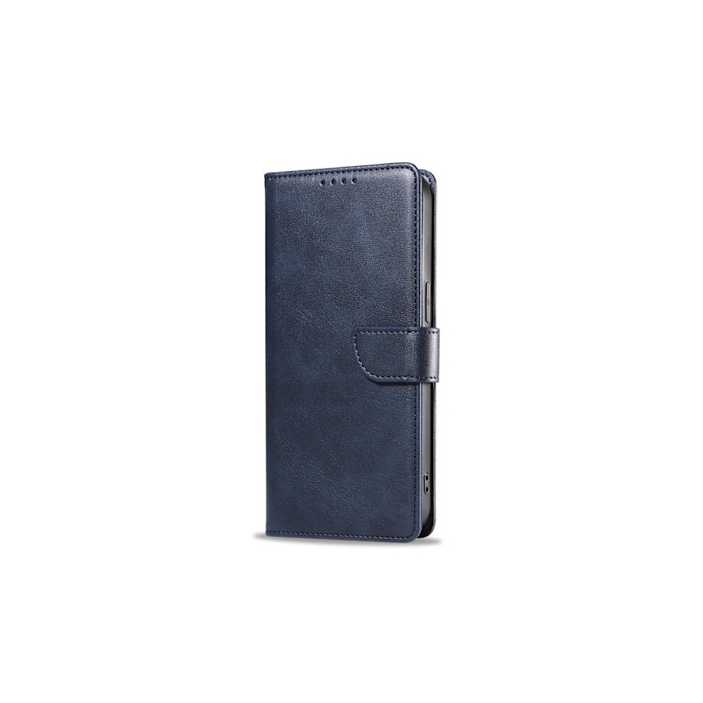 Compatible With Iphone 15 Pro - Wallet Case Leather In Multiple Colors Blue 9027700391673