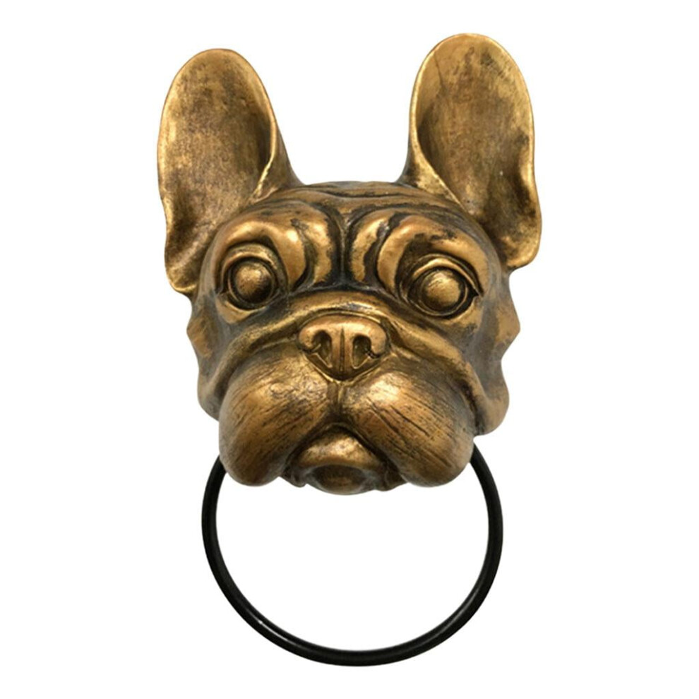Vintage Style Resin Dog Door & Gate Knocker Handle Pull Door Accessories Home Decor - French French 9027700392298