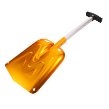 Aluminum Snow Shovel with Ergonomic Triangular Handle and AntiRust Ice Scraper for Road and Garden
