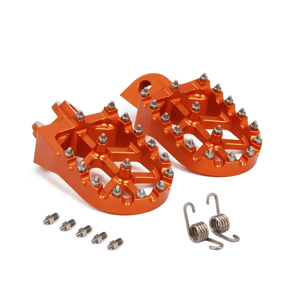 Motorcycle Foot Pegs Cnc Aluminum Footrests With Steel Teeth For Ktm Sx Sxf Xcw Exc 9455672648127
