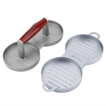 Double Burger Press Nonstick Aluminum Alloy Patty Maker for Beef and Chicken