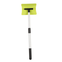 Telescopic Car Snow Shovel and Ice Scraper with Wide Head, Scratch, Stainless Steel, Random Color
