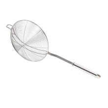 Stainless Steel Skimmer Spoon with Heat Resistant Long Handle for Hot Pot Frying Pasta 16CM