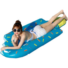 Inflatable Ice Cream Pool Float for Adults and Kids, Large PVC Lounger for Beach and Summer Parties