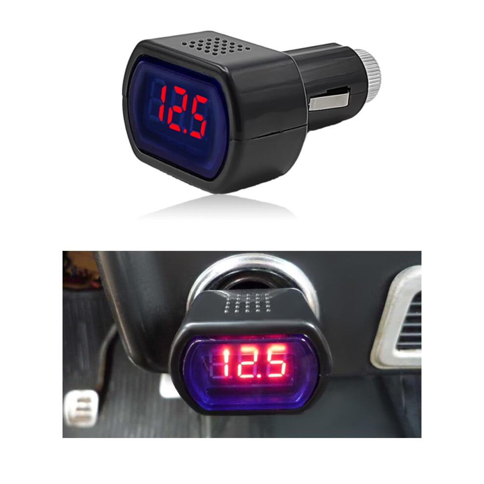 Car Voltage Meter Led Digital Voltmeter 12V 24V Battery Display For Car Truck Motorcycle 9070919707292