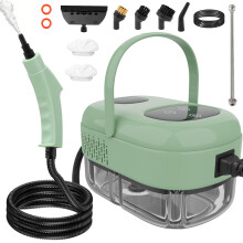 2500W Pressure Handheld Steam Cleaner for Home and Car with Large Water Tank and MultiAccessory Kit