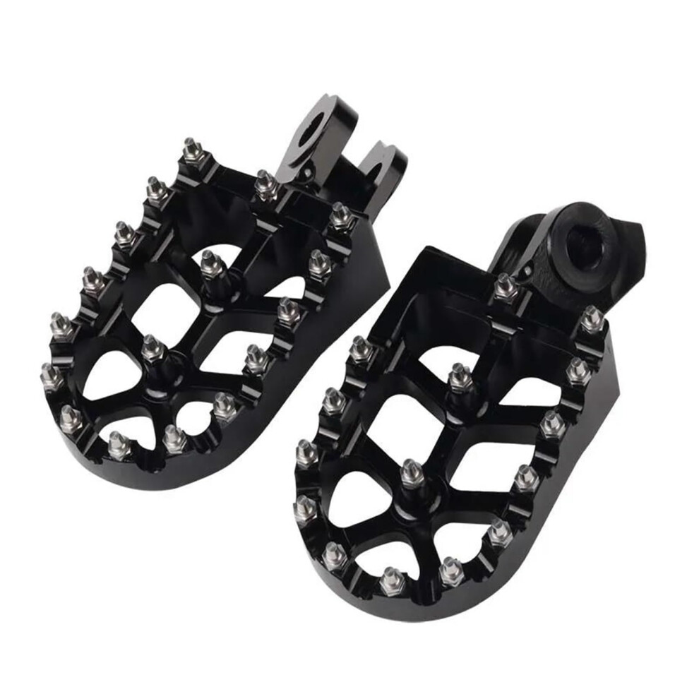 Motorcycle Aluminum Alloy Antislip Foot Pegs Footrest For Yamaha Xt660z Tenere Ttr600 Black 9070919707407