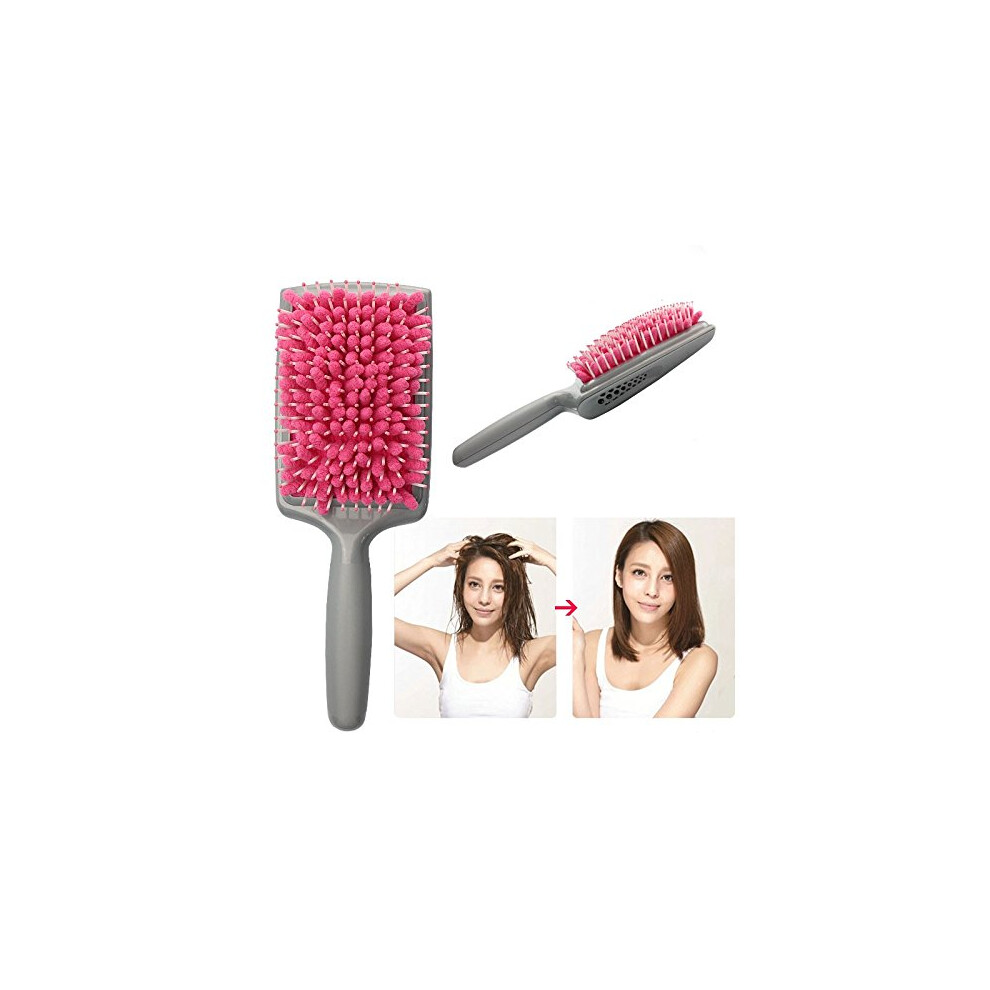 Hair Drying Brush with Microfiber Bristles for Fast Drying and Gentle Scalp Massage for Women