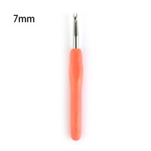 2.0-10mm Multicolor DIY Ergonomic Handle Soft Grip Crochet Hook Aluminum Weave Yarn Knitting Needles 7.0MM