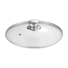 WMENJIAZIHAN Food Grade Closure Bags Lids Compatible with Glass, Tempered, High Temp Stainless Steel Wok, Universal Transparent Cooking Lid