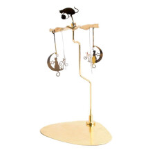 TureClos Rotating Spinner Candle Tea Light Holder Table Home Desktop Decor Moon Cat
