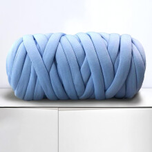 Arm Knitting Yarn for Chunky Braided Knot Throw Blanket DIY, Soft Extra Cotton Washable Tube Bulky Giant Yarn for Weave Craft Crochet