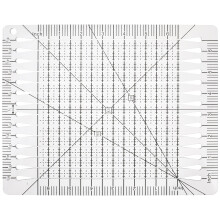 Eease Quilting Rulers Plastic Template Handmade Square Patchwork Ruler Sewing Gauge