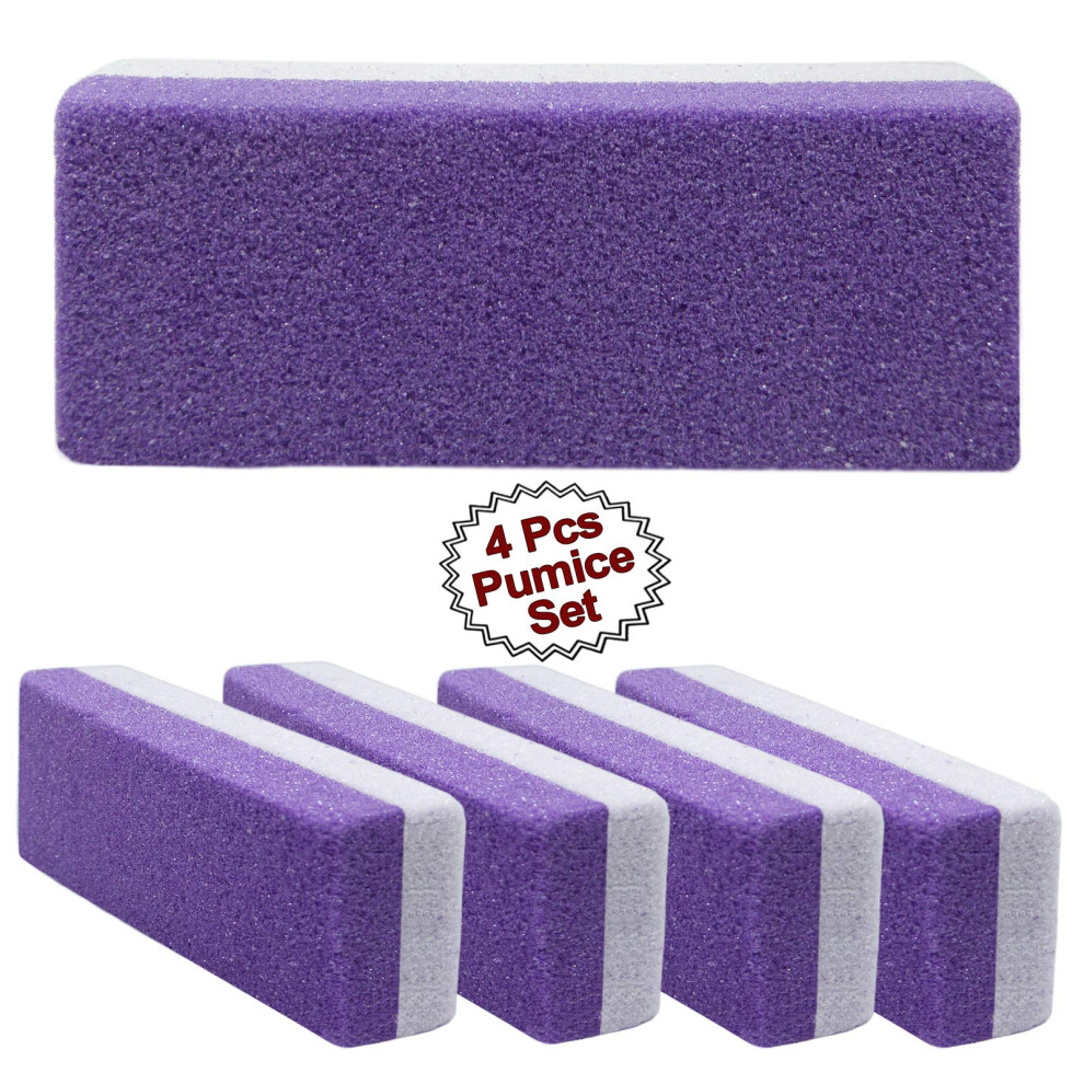 Foot Callus Remover Extra Coarse Dual Sided Pedicure Pumice Stone Value 4Pack for Feet