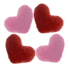 Heart Shaped Pin 4 Pcs Sewing Holder Cushion Quilting Accessories for Needle Pad Basket Polyester Cotton
