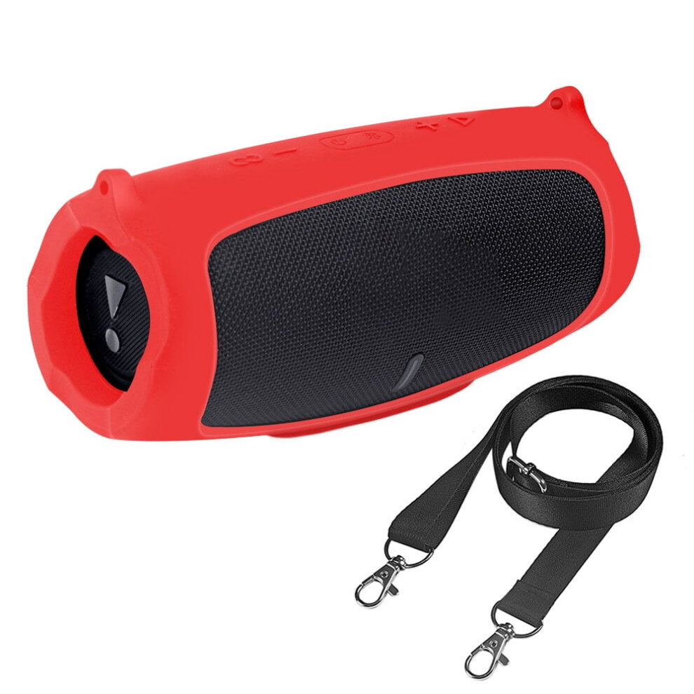 Jixopn For Compatible With Jbl Charge 5 Wireless Bluetooth-Compatible Speaker Protective Cover Portable Travel Silicone Case Skin With Strap 9027700396999