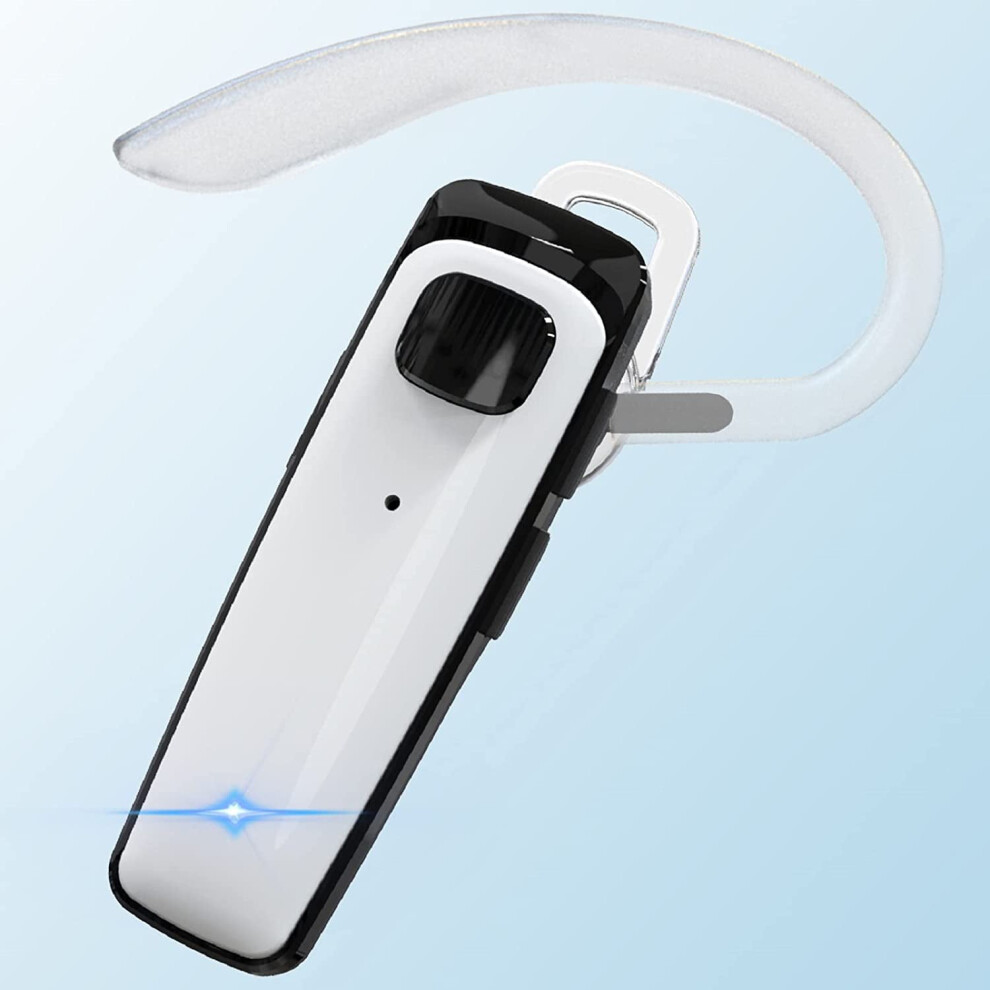 Bluetooth ,Cvc8.0 Bluetooth Earpiece,16Hrs Talk Time Wireless Handsfree Noise Cancelling Single Ear 9027700397019