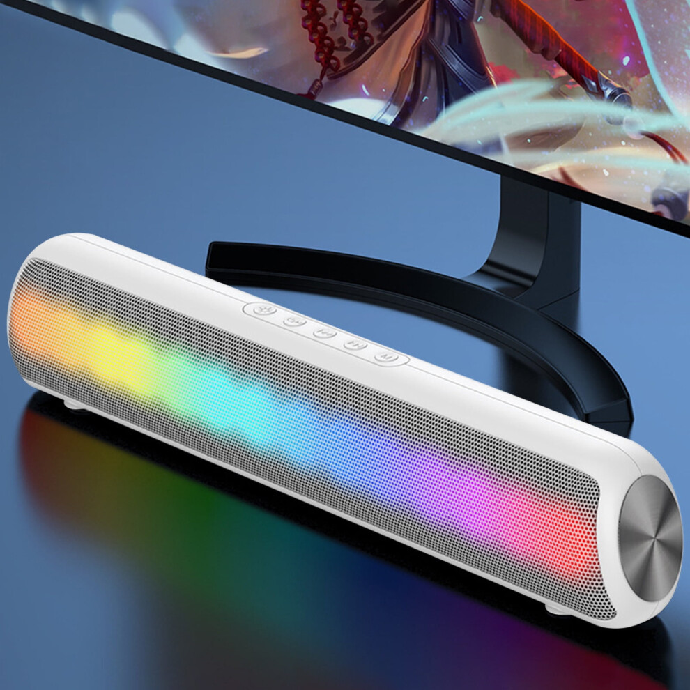 Txmfgh Luminous Bluetooth Speaker With Hifi Sound, Colorful S, Bluetooth 5.0, Fm/Aux, Compatible With All Devices Light 9027700397965