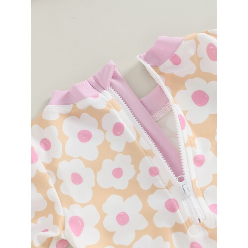 (18-24 Months, Pink) Μαγιό νήπια με με καπέλο 2