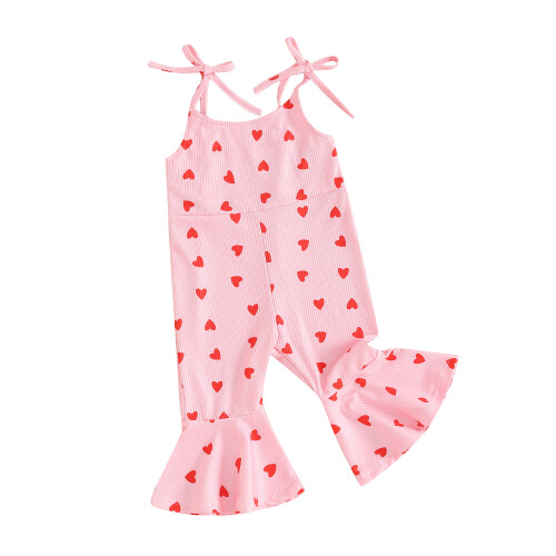 (18-24 Months, Pink) Ολόσωμη φόρμα νήπια με καμπάνα