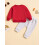 (3-6 Months, Red) Σετ για νήπια, με γράμματα 3
