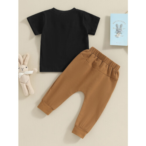 (6-12 Months, Black) Πασχαλινά ρούχα για με τσέπη 2