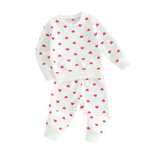 (6-12 Months, White) Éadaí 2 phíosa Sweatpant Fómhair