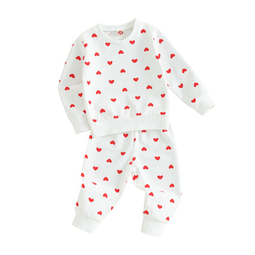 (18-24 Months, White) Φούτερ 2 τεμαχίων φθινοπωρινά ρούχα