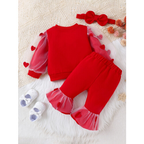 (3-6 Months, Red) Σετ για την κορδέλα μαλλιών 2