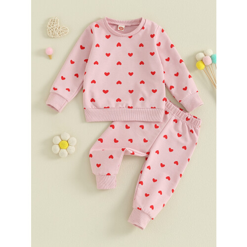 (12-18 Months, Pink) Conjunto de dos de otoño. 1