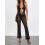 (XL, Black) Macacão feminino com o verão. 11