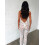 (S, White) Macacão feminino com o verão. 5