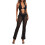 (XL, Black) Macacão feminino com o verão. 5