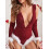 (M, Red) Body natalizi da tuta intera. 12
