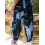 (XL, Dark Blue) Γυναικεία μακριά ολόσωμη φαρδιά τιράντες. 5