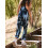 (M, Dark Blue) Γυναικεία μακριά ολόσωμη φαρδιά τιράντες. 4