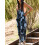 (XL, Dark Blue) Γυναικεία μακριά ολόσωμη φαρδιά τιράντες. 2