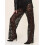 (L, Black) Γυναικείο παντελόνι με Gothic streetwear 13