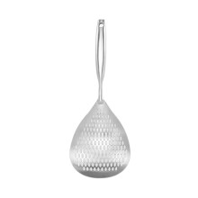 Stainless Steel Strainer Spoon with Handle, RustResistant Skimmer Ladle for Frying and Serving