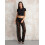 (L, Black) Γυναικείο παντελόνι με Gothic streetwear 6