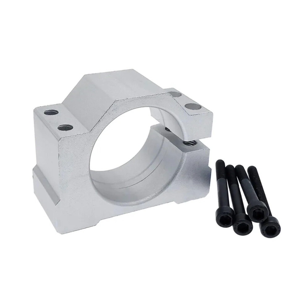 52Mm Cnc Spindle Mount Er11 Bracket For 300W 500W Router Motor, Heavyduty Cast Aluminum Clamp 9455672649278